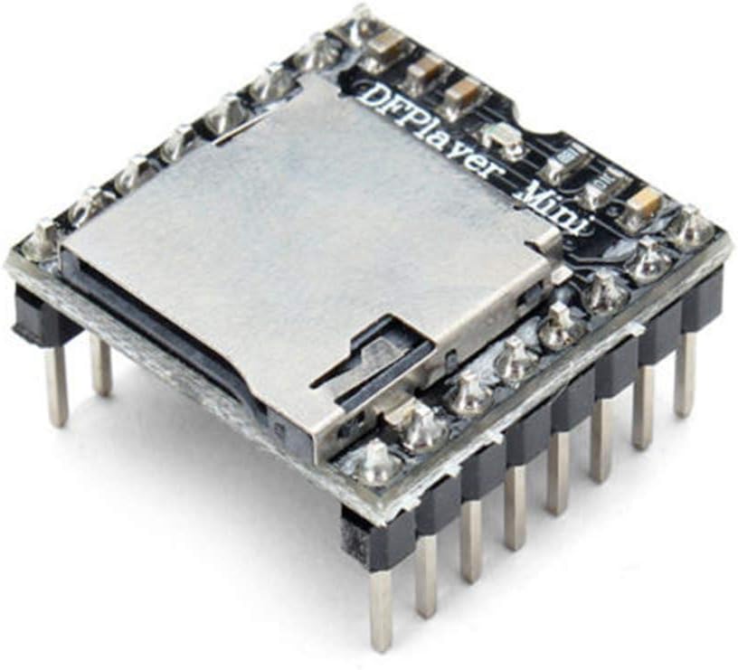 ANMBEST 5PCS YX5200 MP3 MP3 DFPlayer Mini Player Module Voice Decode Board Supporting TF Card U-Disk IO/Serial Port/AD