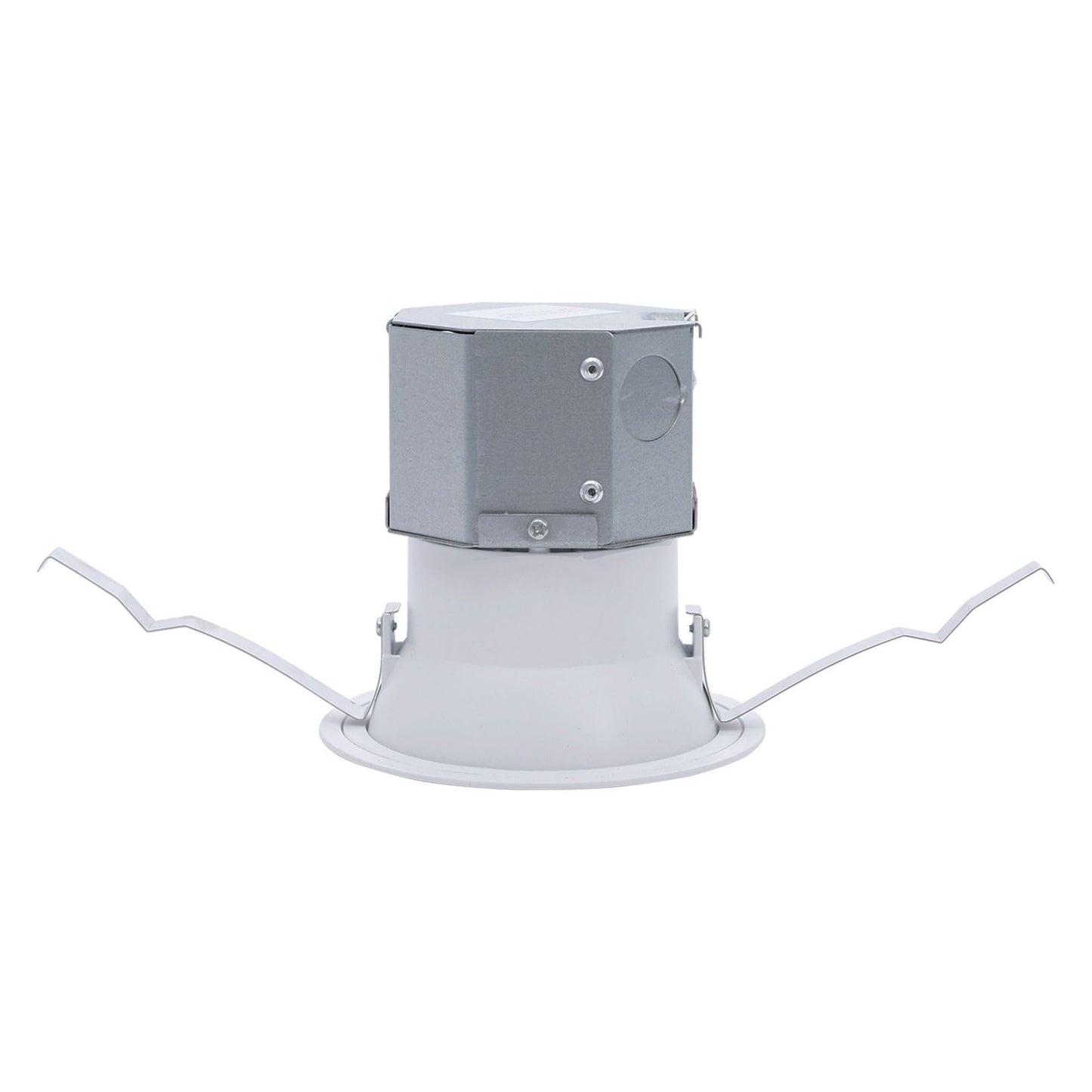 WAC Lighting Pop-in 4in LED Round Recessed Light with Built-in Junction Box 5-CCT Selectable 12W 1,080 Lumens 120V-277V Universal in White (Pack of 12)