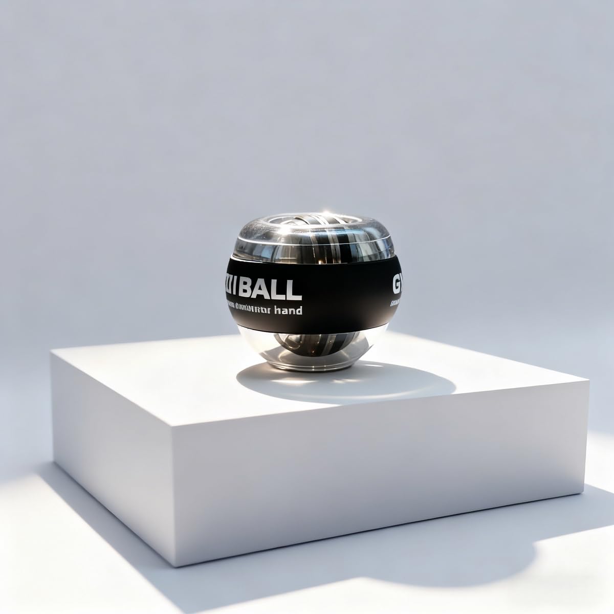 Gyro Power Wrist Ball - Forearm Trainer for Grip Strength & Muscle Recovery, Strengthen Wrist, Arm, Finger Muscles with Dynamic LED Lighting, Manual Workout Ball for Hand Fitness & Exercise.