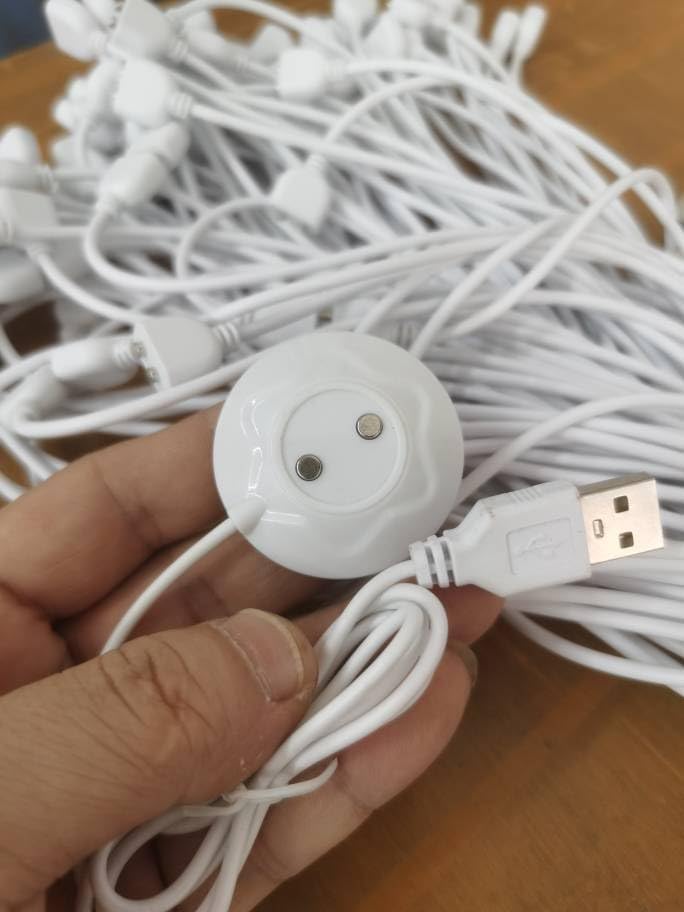 Accessonico 5V 12mm Rose-Charger-Replacement Tool for Women Charging Puck Magnetic Standing USB Cable Dock Station Base