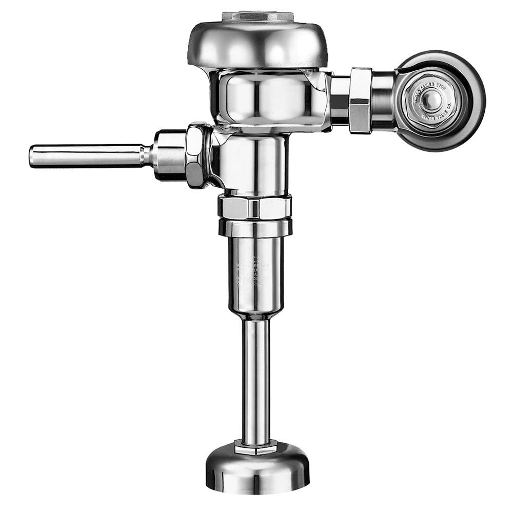Sloan Regal 186 Exposed Manual Urinal Flushometer, 1.0 GPF Manual Flush Valve - Single Flush Non-Hold-Open Handle, Fixture Connection Top Spud, Polished Chrome Finish, 3082675