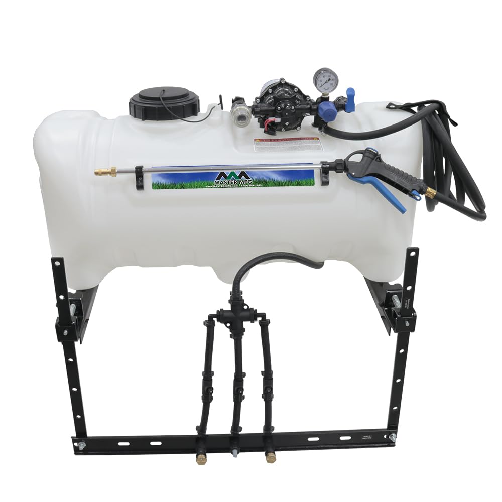 Master Mfg 25 Gallon ATV & UTV Premium Broadcast Boom Sprayer, 30 Foot Swath