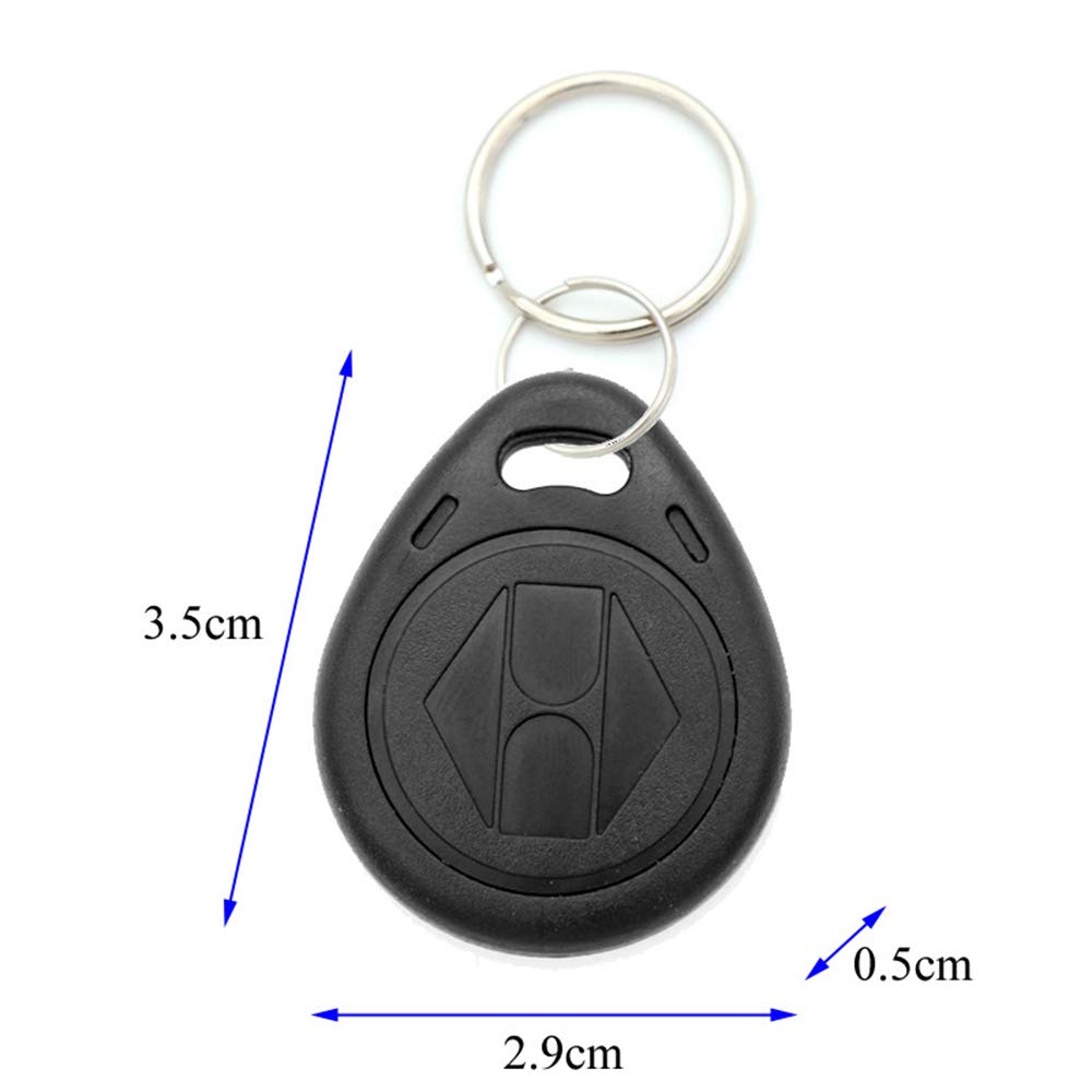 SEIWEI 10pcs 125KHZ Plastic Rewritable Writable ID Cards Keyfobs RFID Copy Key Tags Handheld RFID Copier Writer Readers
