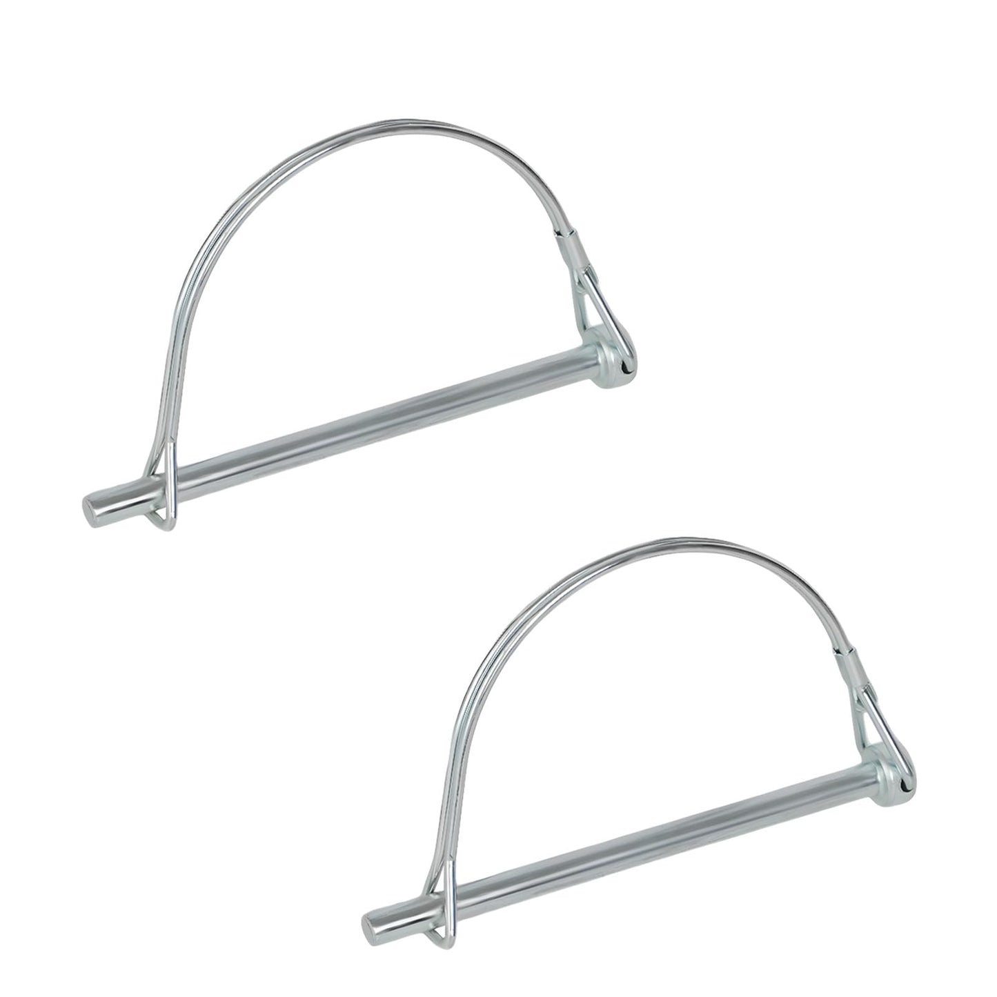 yolmooat 2Pack Premium Trailer Hitch Pin, Trailer Pin,Professional Trailer Coupler Pins for Farm,Trailer,Hitches,Lawn Use,Size 1/4" x 3.2"(6.3mm x 80mm)
