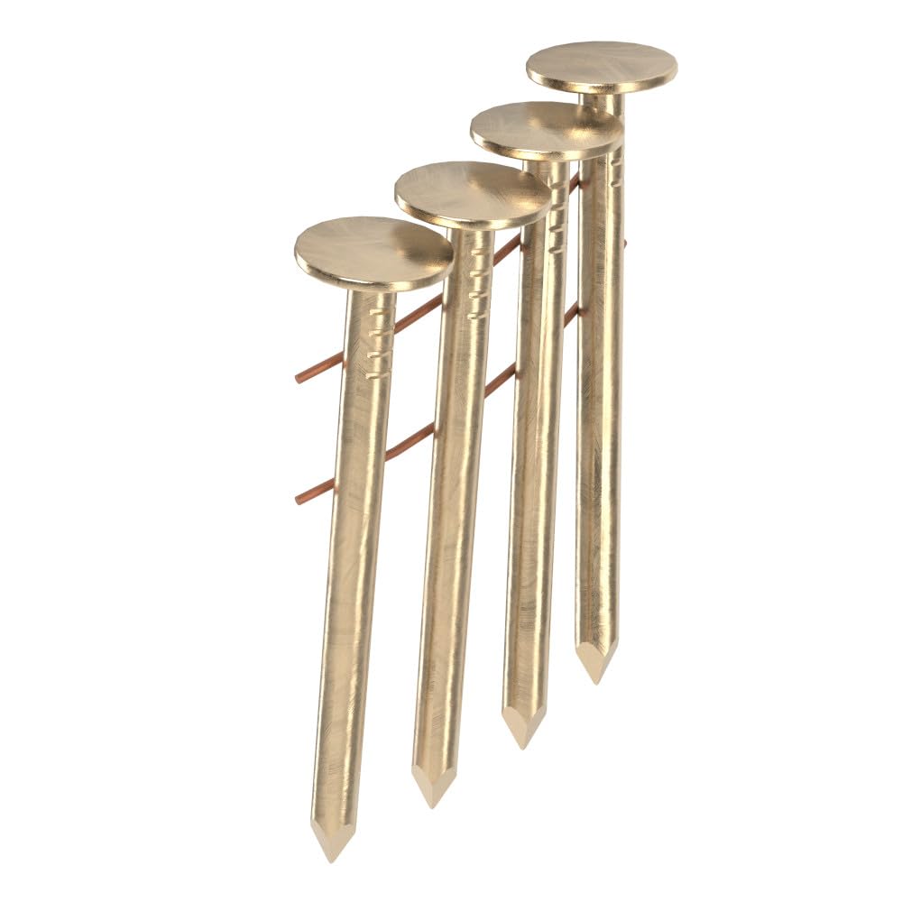 Grip-Rite 15 Degree Galvanized Roofing Nails - Secure Shingles to Wood Substrates - 1-3/4" - 7200 Count - GRCR5DGAL