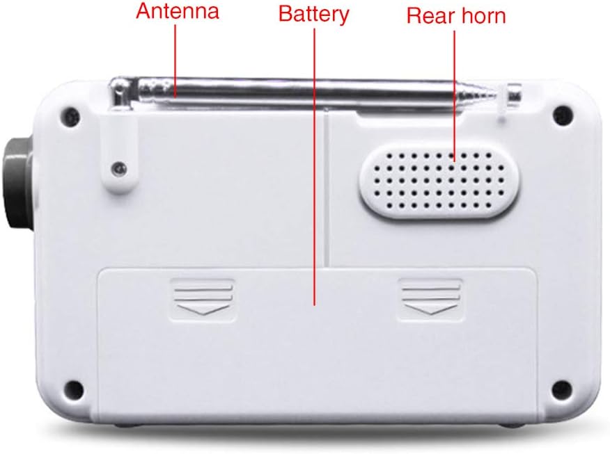 UXELY Shower Speaker - AM/FM Radio With LCD Display, Portable Stereo With Earphone Port for Home, Beach, Hot Tub