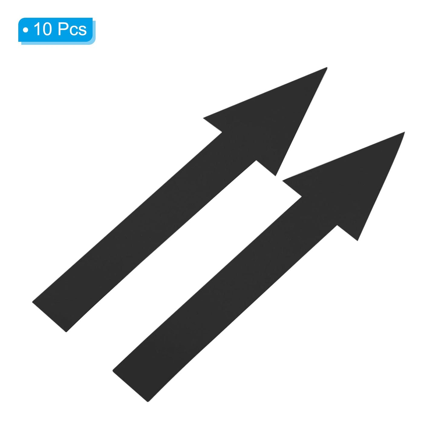 PATIKIL 8"x2" Arrow Sticker, 10 Pack PVC Removable Self Adhesive Waterproof Floor Decal Wall Marking Arrow Sign for Road Instructions, Black