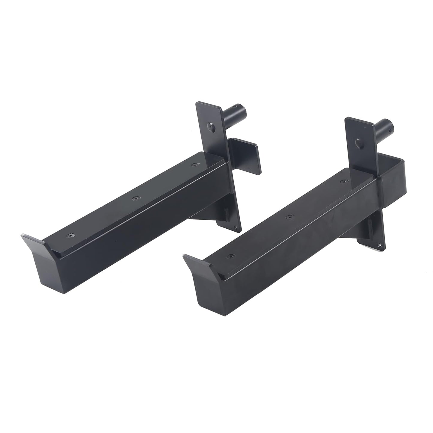 ZUKAM 2.36inch Barbell Safety Catches Squat Rack Safety Arm Spotter Fit for 2.36x2.36 Power Rack Cage with 1" or 5/8" Hole