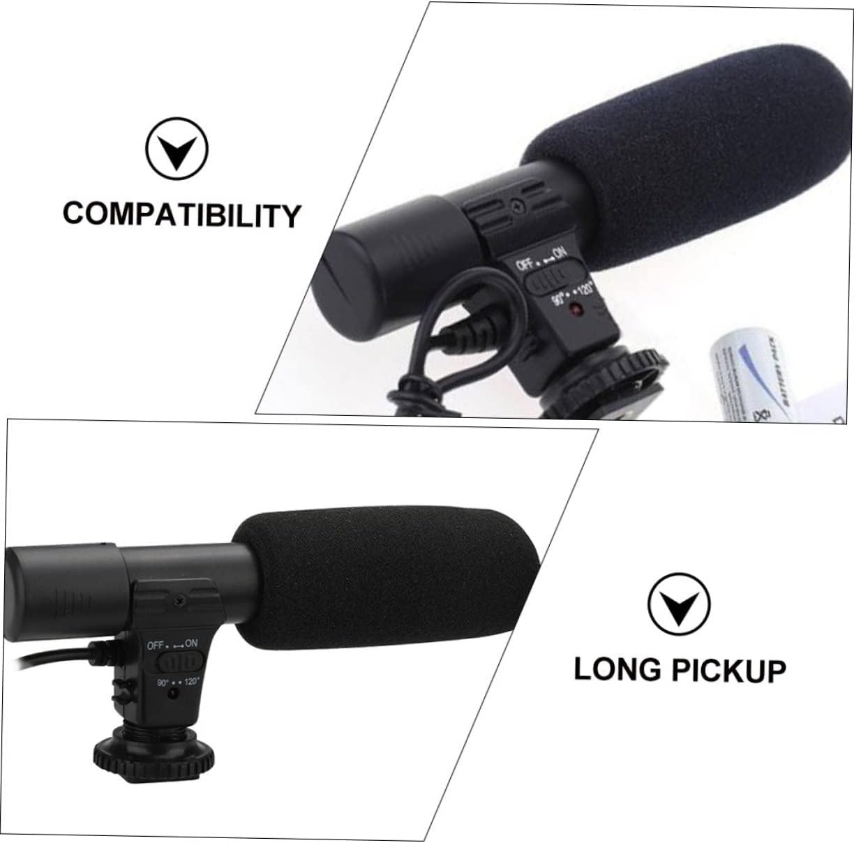 Gadpiparty Filmmakers Professional Interview Microphone for Camcorder and DSLR Wide Compatibility Durable Design