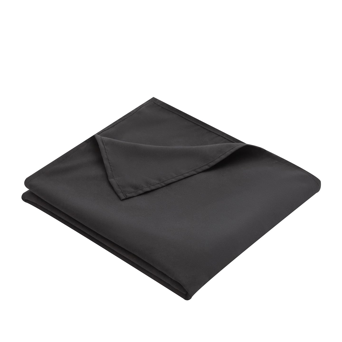 Twin Flat Sheet Only，66x96Inch Black - Ultra Soft Breathable Brushed Microfiber Top Sheet - Hotel Quality & Wrinkle-Free - Shrinkage, Fade Resistant - Easy Care Twin Sheets