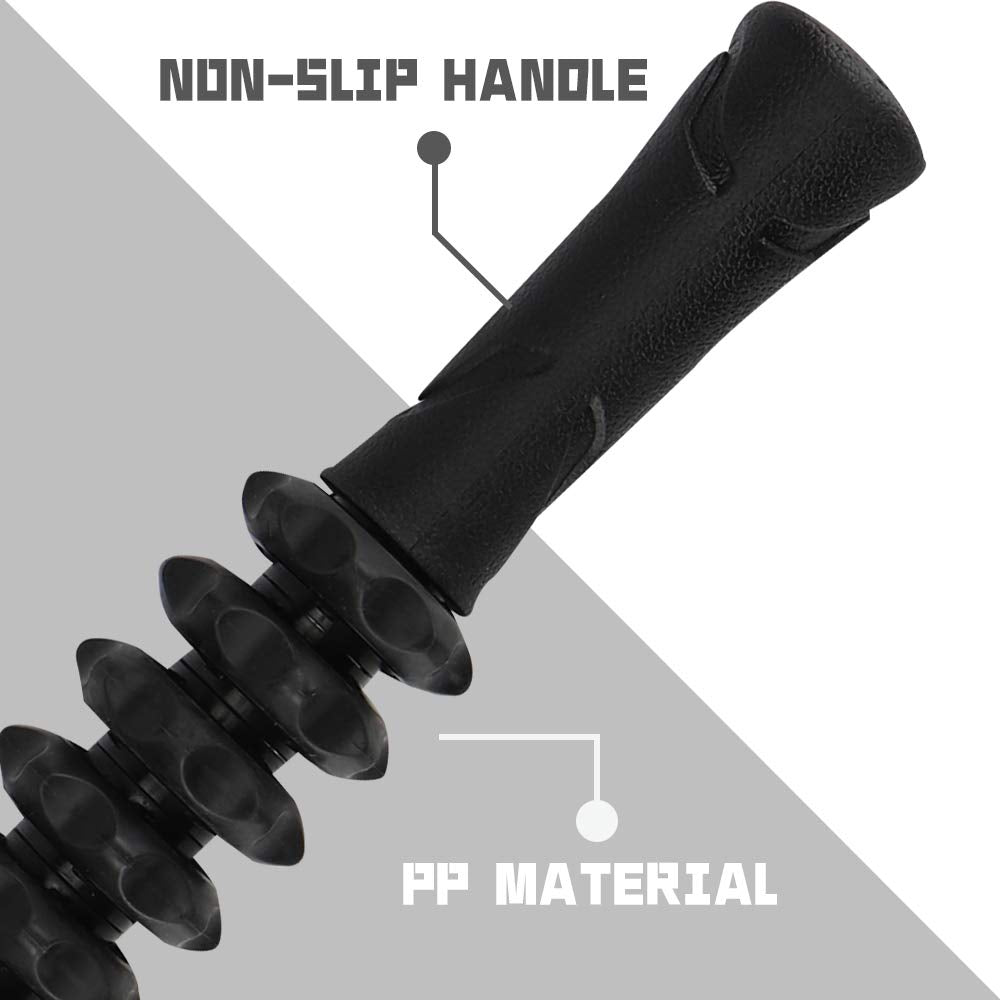 Professional Muscle Roller Stick For Release Sore Muscle, 2019 Leg Gym Hand Muscle Rollers(Black)