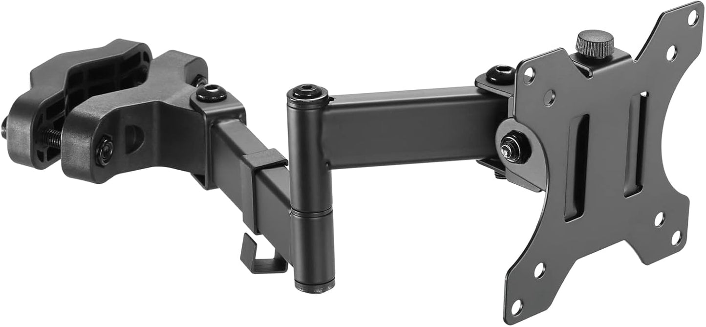 WORLDLIFT 17"-32" 17.6 lbs 75x75 100x100 Pole Mount Monitor Arm Easy Clamp-on VESA Mount for Screens Supports up