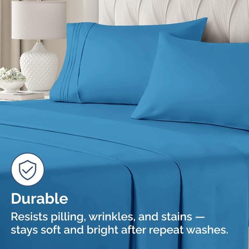 King Pillow Cases by [Brand Name] - Ultra Soft Hotel Quality Covers | Cozy, Wrinkle-Free & Fade Resistant - Denim Blue, Set of 2