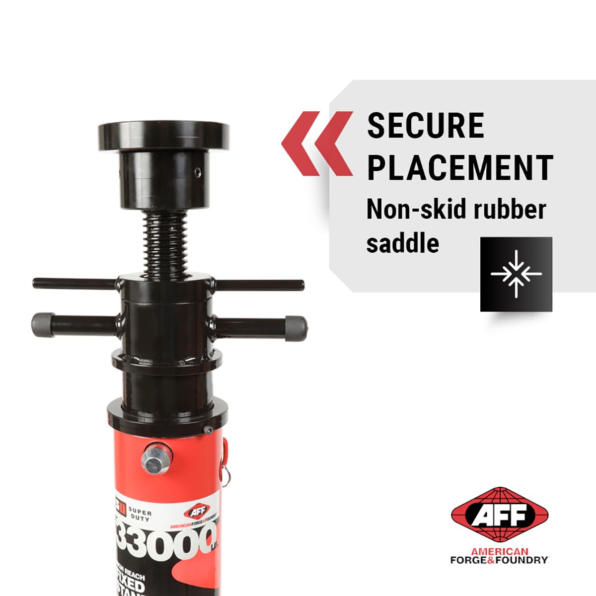 AFF 16.5 Ton Fixed High Truck Stand - Adjustable Height Vehicle Lift- Super Heavy Duty