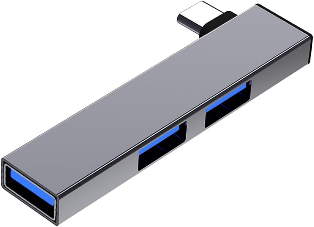 SHYYOULQE 90 4 2 USB2.0, 1 USB3.0 Degree Portable USB C Hubs Port Expansion, Fast Data Hubs with for PC Laptop C