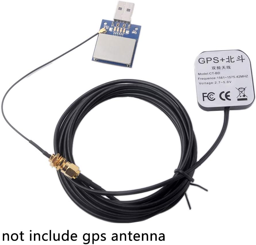 Geekstory VK-162 USB GPS Module Antenna Supports GPS+GLONASS Beidou Built-in Flash for Arduino Pixhawk IPEX Compatible