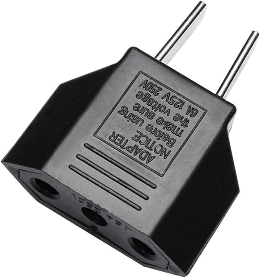 ALINNA (1 Pack) GRLRCR EU Europe to US USA America Travel Plug Adapter AC Outlet Power Converter