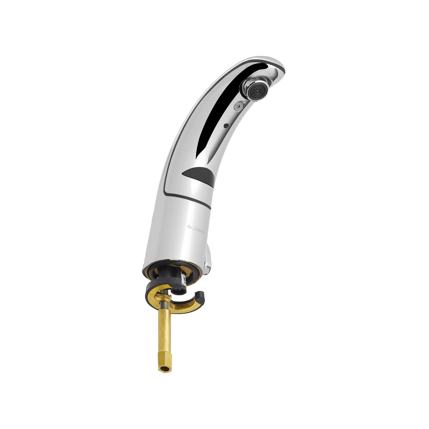Sloan Optima EAF-100-ISM Sensor Activated Touch-Free Faucet, Commercial Grade with Mounting Hardware - 1.5 GPM Hardwired-Powered Deck-Mounted Mid Body, Polished Chrome Finish, 3335004