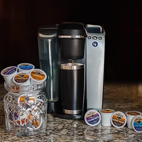 Roast Ridge Coffee Pods - Single Serve Variety Pack for Keurig | 100 Count (20 Each: Salted Caramel, Southern Pecan, Chocolate Mocha, Hazelnut, French Vanilla)