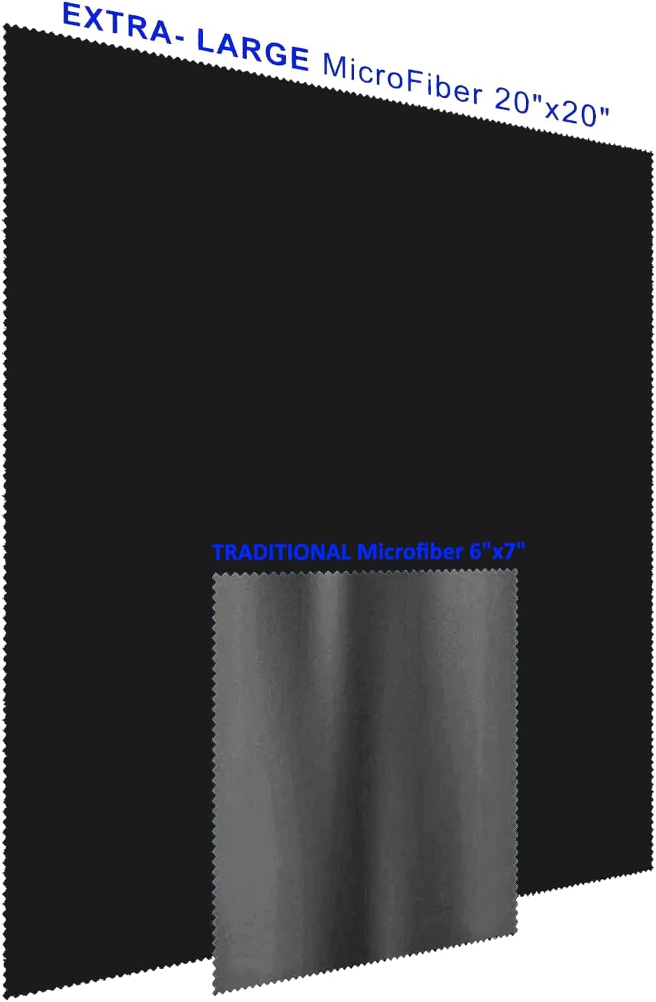 20"x20"(50x50CM) (1Pack California JOS Extra Large Oversized Microfiber Cleaning Cloth, Ideal for Electronics