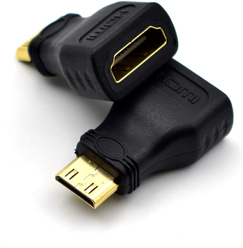 Bei Qian 5 Pack Gold Plated Mini HDMIi Male to HDMI Female High Speed HDMI Type C to Type A Compatible Adapter