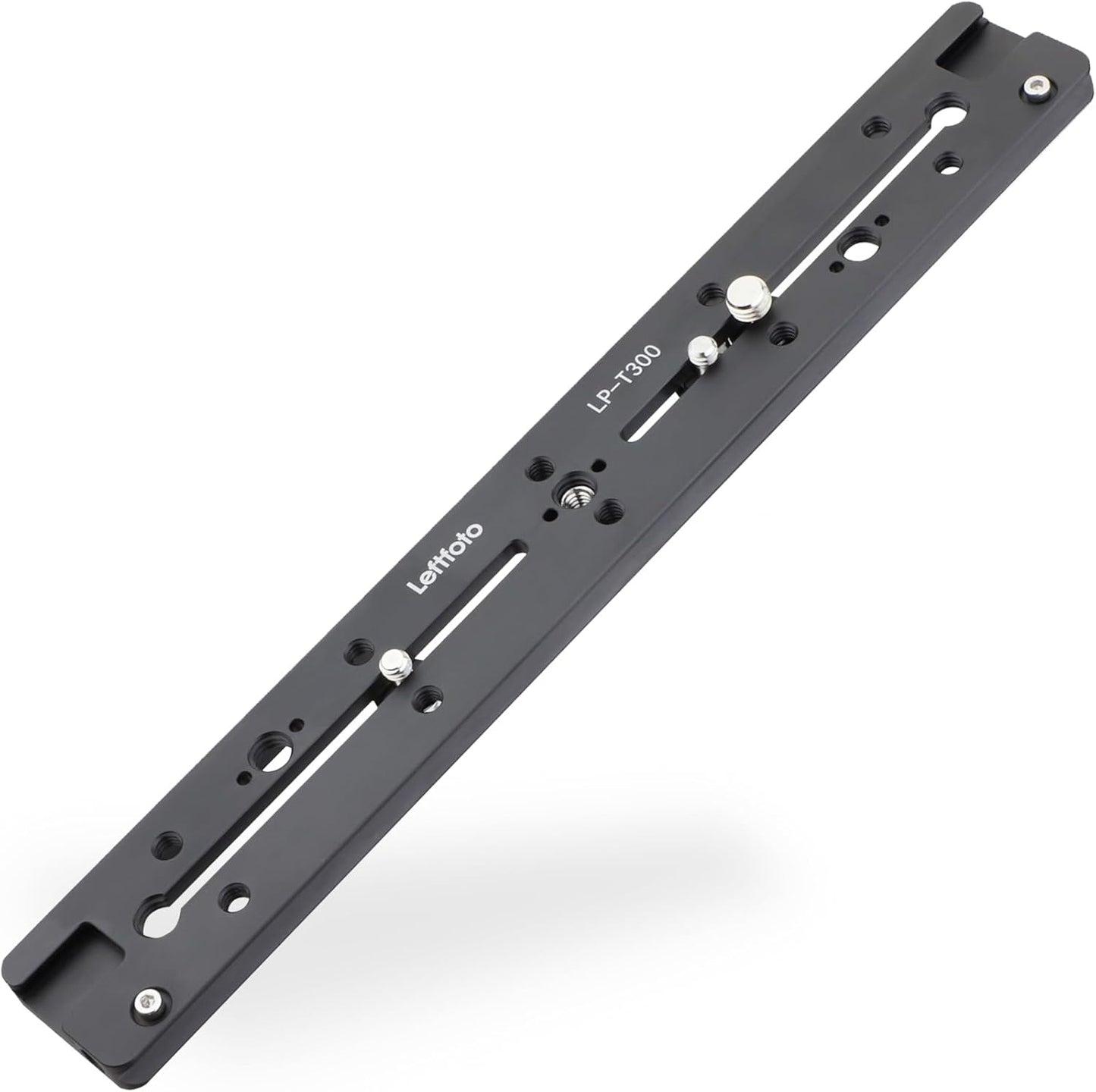 Leftfoto 300mm 1/4" 3/8" Dovetail Slide Rail,Arca Swiss Type Quick Release Plate with Locating Hole for ARRI,with More