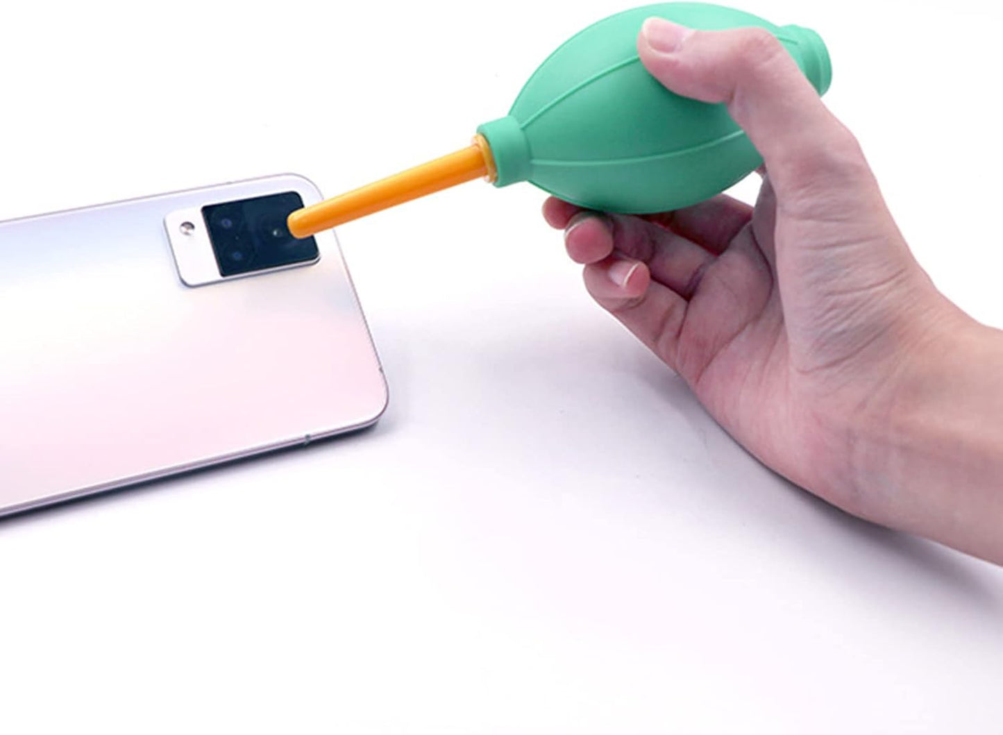 EXCBIOZ Soft Rubber Dust Blower Blowing Ball Dust Removal Watch Repair Camera Lens Keyboards Hand Tool, Blue