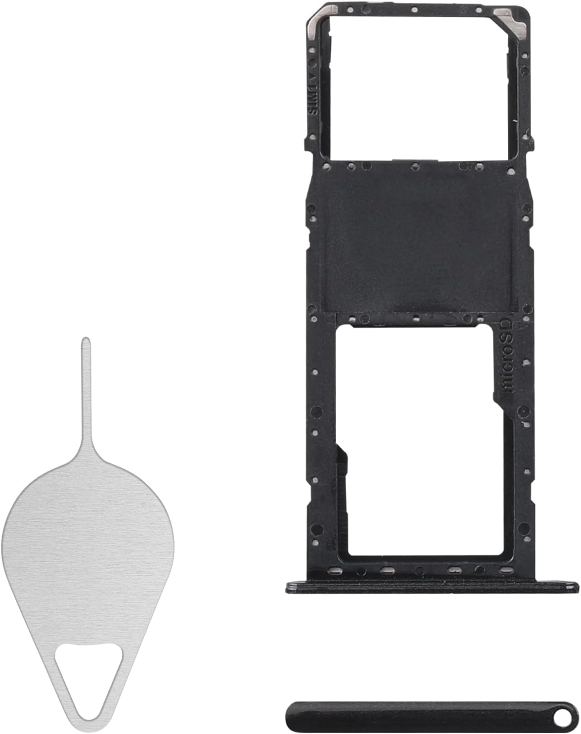 A21 A21 SM-A215U SM-A215U1 for Samsung Galaxy Sim Card Tray Replacement (Single SIM Version) Black Card Tray Slot