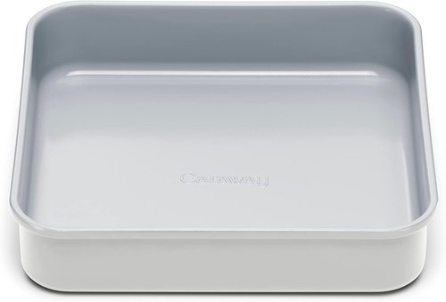 Caraway Non-Stick Ceramic 9” Square Pan - Naturally Slick Coating - Non-Toxic & PTFE Free - Ideal for Brownies & Cakes - Gray