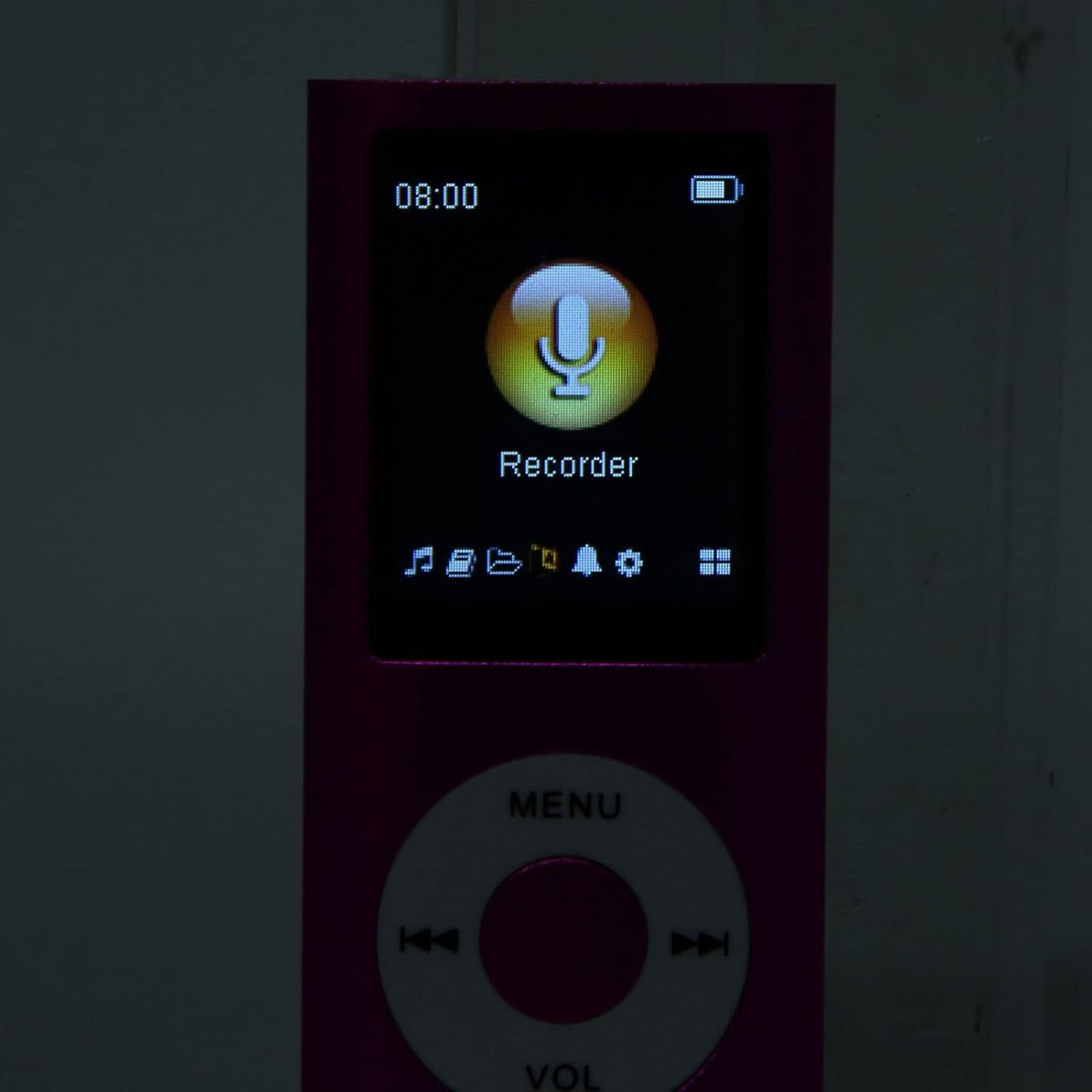 ASHATA MP3 1.8in MP4 Bluetooth Player with LCD, HiFi Sound, Playback, Memory Card Support, Portable Music Player