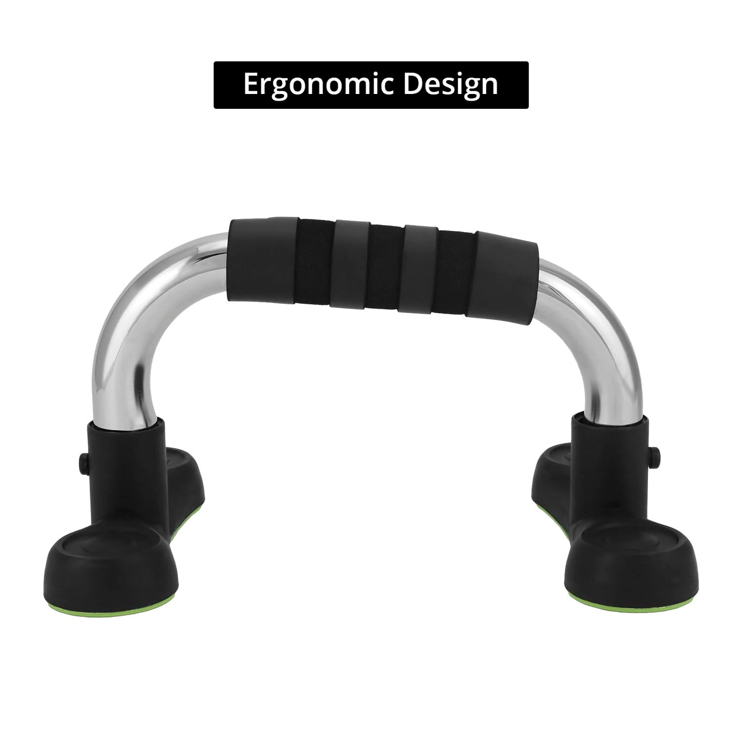 QWORK Steel Push Up Handles for Floor, Portable Push Up Stands with Non-Slip Grip, Angled Incline