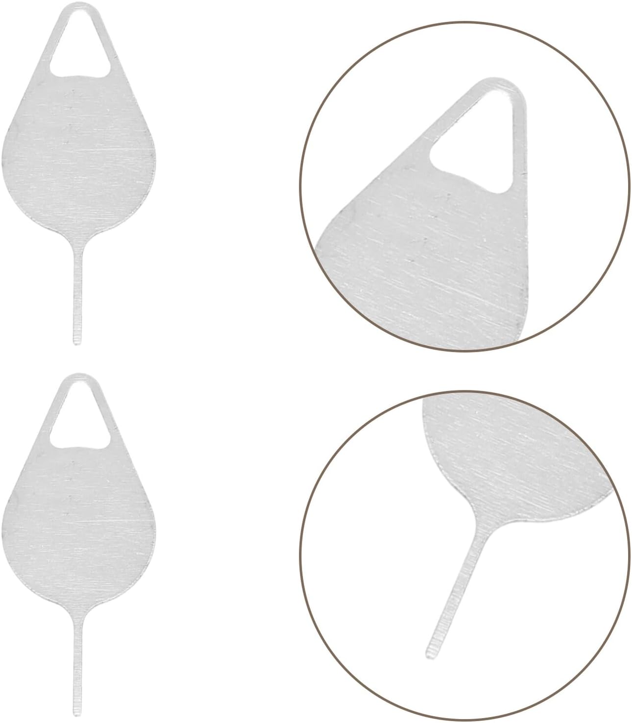 200 Vaguelly Pcs Sim Card Ejector Pins Removal Tool Stainless Steel Mobile Phone Card Needle Compatible for Smartphones
