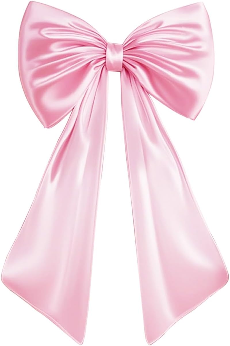 Skiennix Large Pink Bow Decor - Perfect Backdrop for Birthday, Wedding, and Bridal Showers | Room & Door Decorations