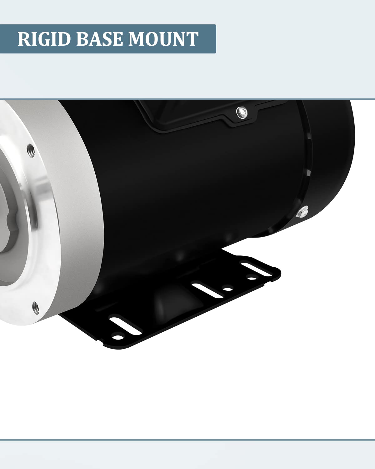 3HP Electric Motor, Air Compressor Motor, 3450 RPM Single Phase Motor, 56C Frame 208-230V 5/8" Shaft 60Hz CW/CCW TEFC
