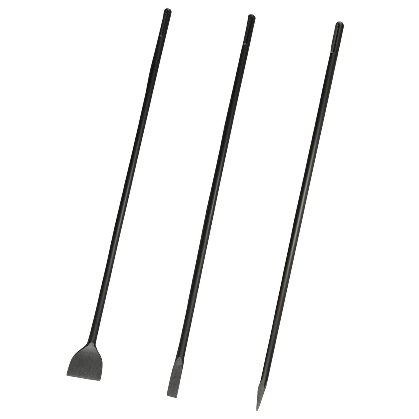 32" SDS Max 3pc Set - 1 Inch Flat Chisel, Point Chisel and 3 Inch Scaling Chisels - Masonry Concrete Drill Bit Set 40Cr Steel SDS Max Bits Rotary Hammer Drill for Brick Stone Concrete
