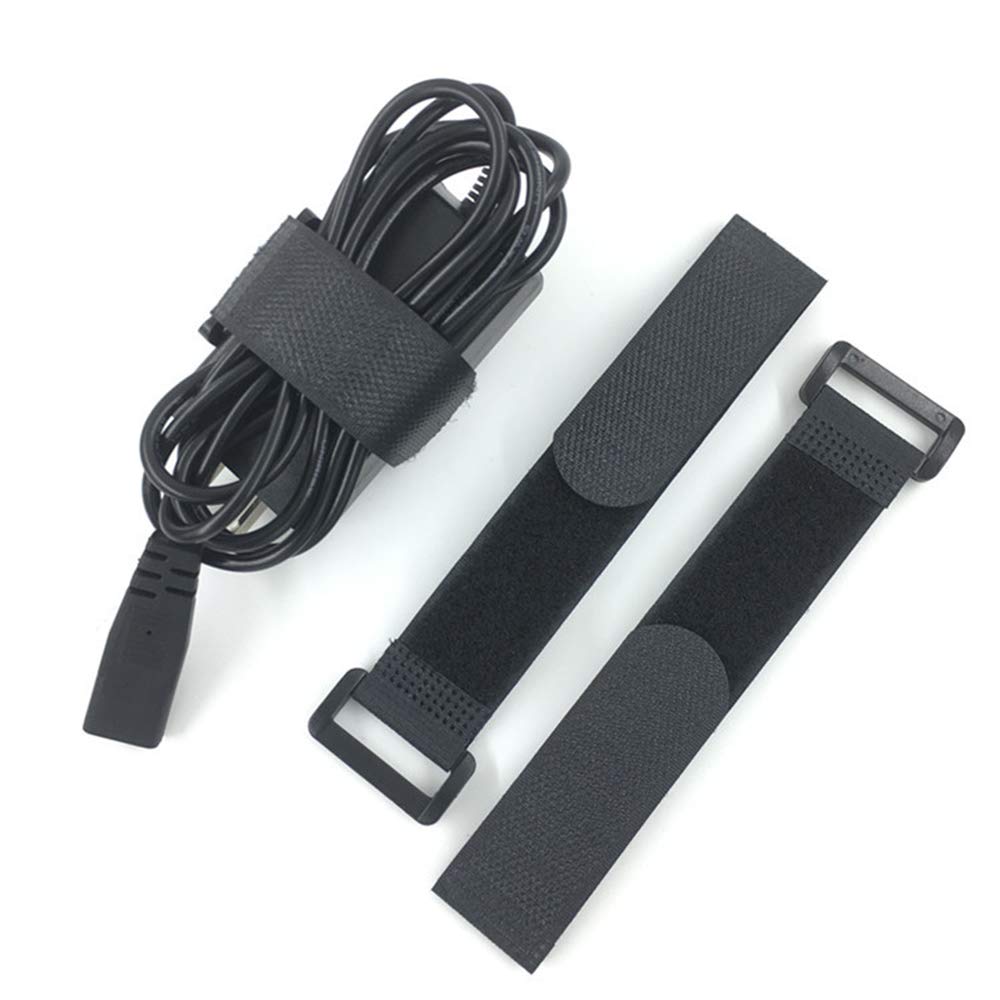 HUAPX Fastening Nylon Strap with Buckle,10Pack Reusable Self-Adhesive Hook and Loop Cable Securing Straps,Adjustable Cinch Straps for Cords Organized and Tidy(1" x 8")