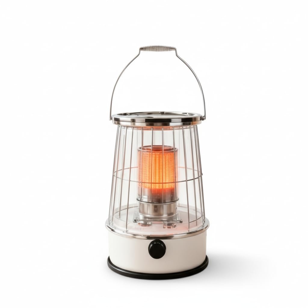 Portable 12000BTU Kerosene Heater, Non-Electric Indoor Outdoor Heater with 6L Tank 30H Burn Time for Garage, Camping, Emergency Heat