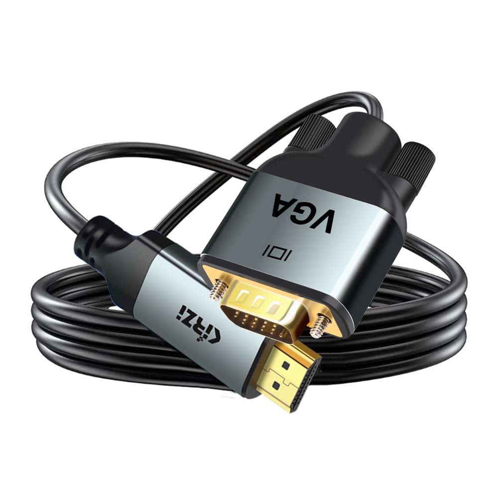 (50ft) HDMI to VGA Cable, Uni-Directional HDMI Computer to VGA Monitor Cable