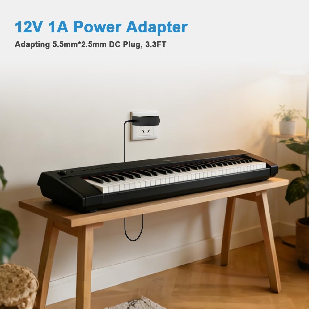 ZYHKJYL 12V 1A 12V 1A 100V-240V Power Supply Adapter Replacement Charger AC Power Adapter Wall Charger for LED Strip