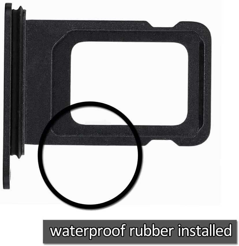 13 13 2021 6.1 inches Sim Card Tray Replacement for iPhone Compatible with iPhone Sim Tray Holder Slot (Midnight)
