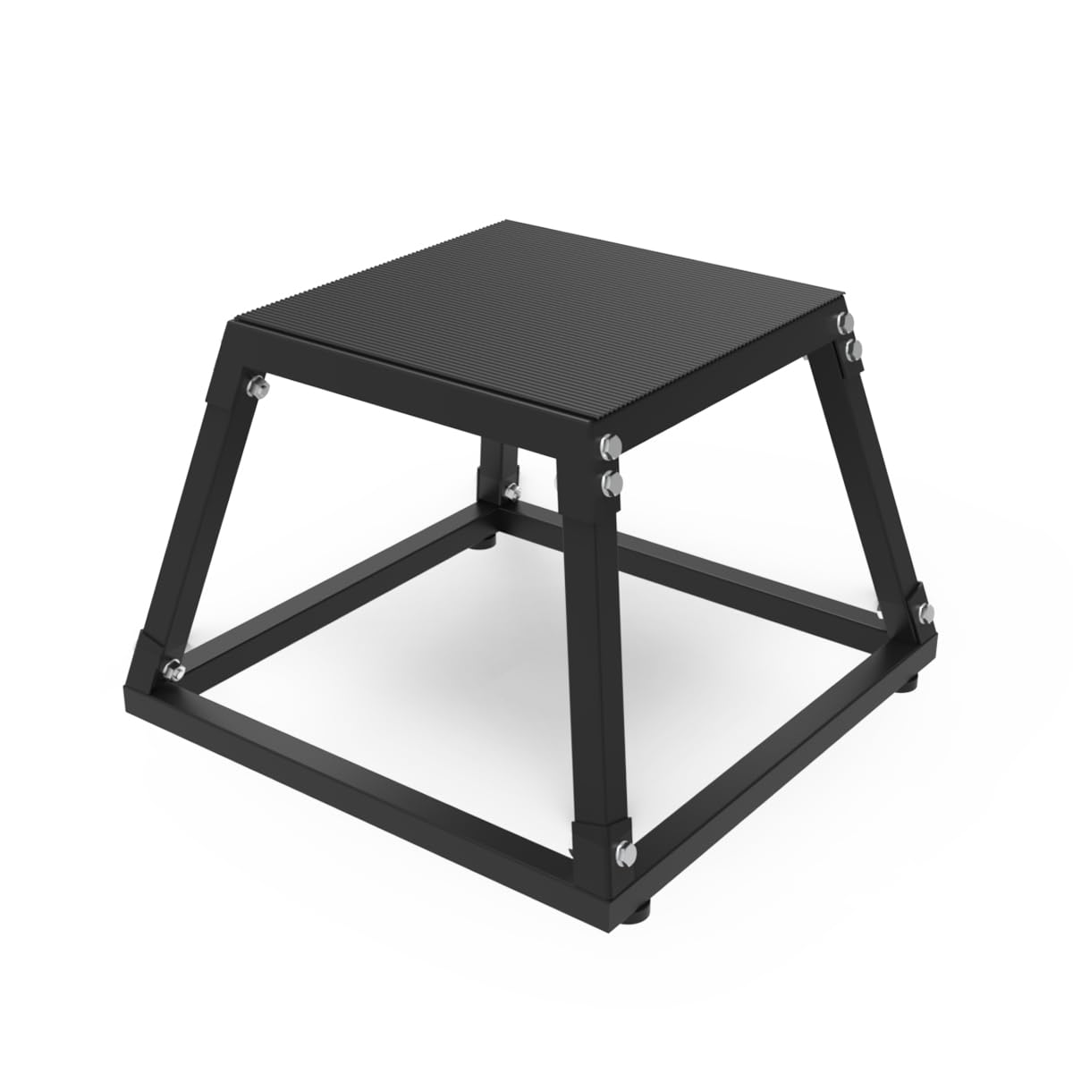 ActiveTrail Plyometric Jump Box, Steel Plyo Platform and Jumping Box, Anti-Slip Exercise Step Up Box for Home Gym Training