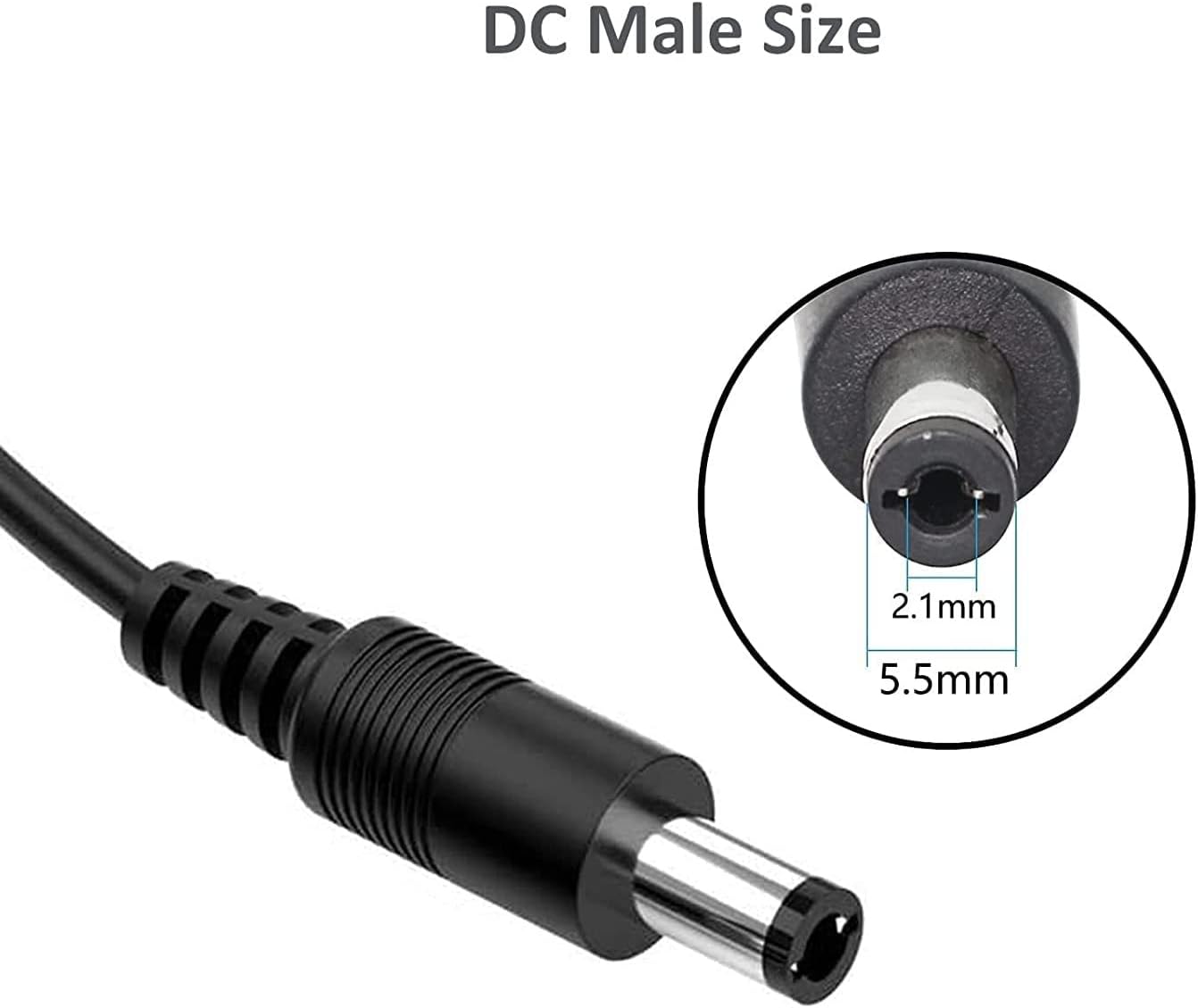 Generic 4-Plug 4-Way 4CH, 8CH 16CH Guy-Tech Tip Splitter Power Cord Cable Compatible with SANNCE and Channel HDMI