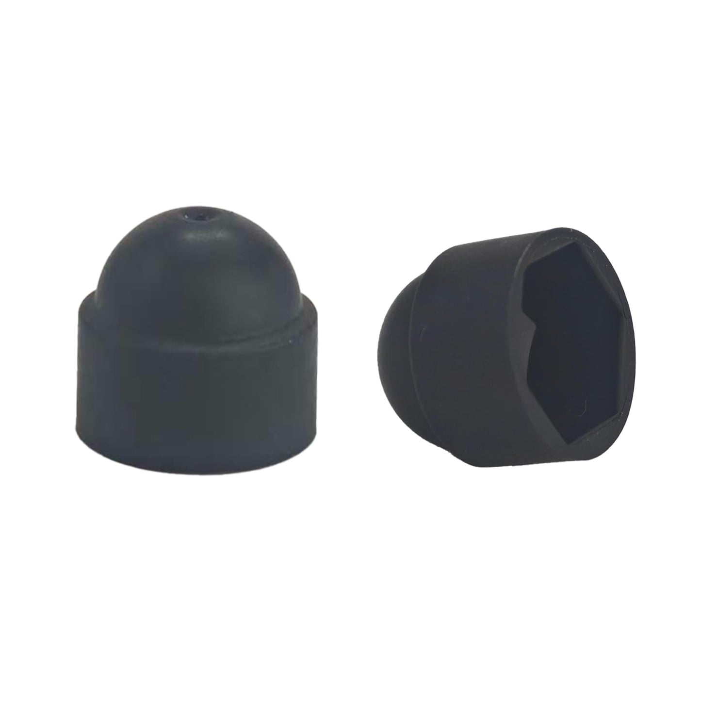bskkw 30PCS M10x17x20.5mm Black Hex Bolt Nut Protection Caps, Plastic Dome Covers for Hexagonal Screws, Waterproof Decorative Caps for Exposed Hardware