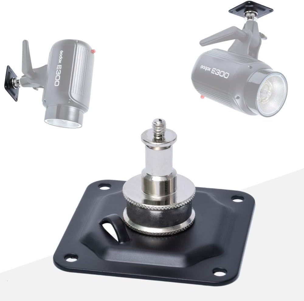 fotoconic 5/8" 1/4" 4X 4X Wall Ceiling Mount Light Stand Stud with Thread, Screw and Expansion Anchor Tube