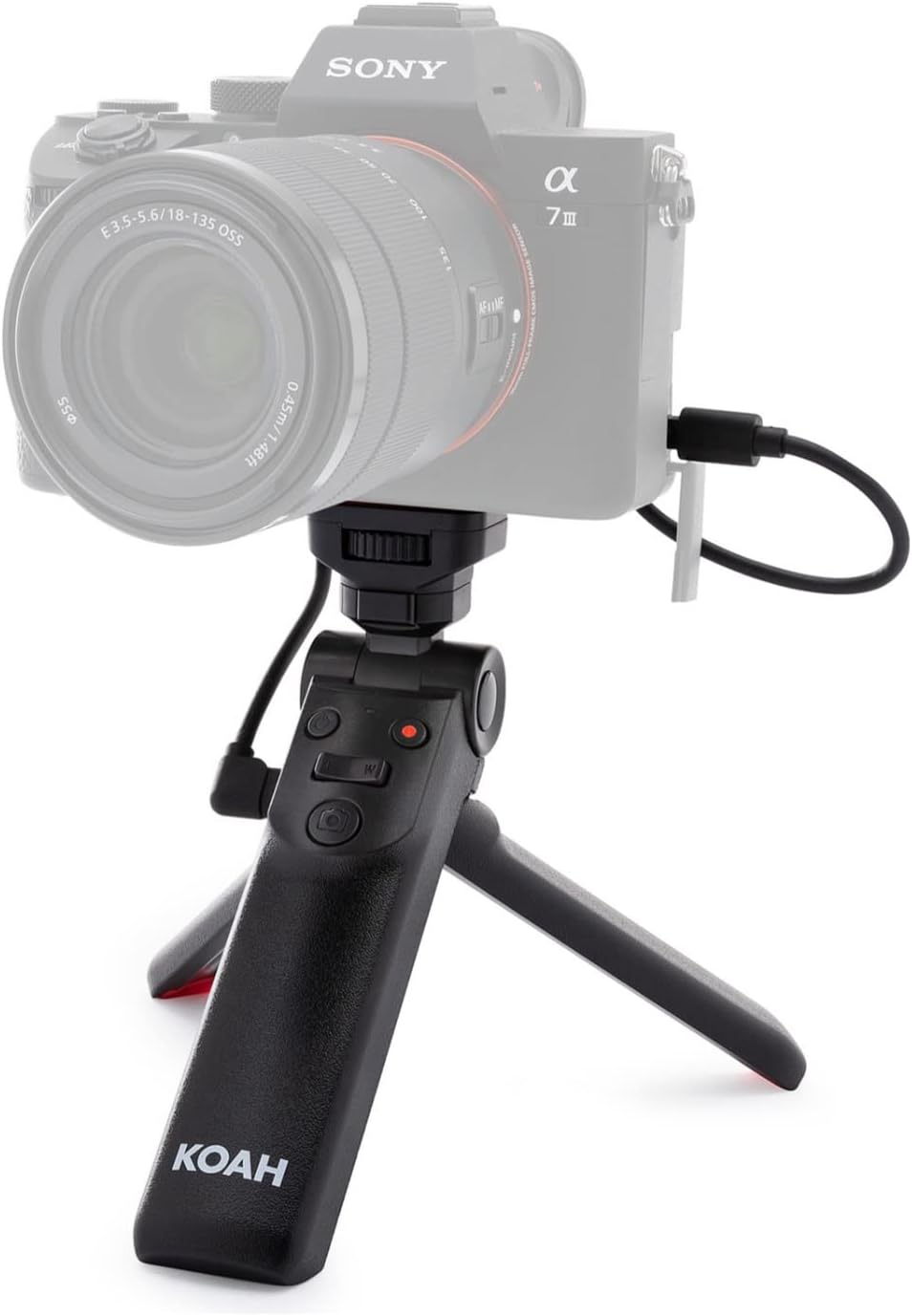 Koah RX100 Vlogging Camera Grip and Tripod for Content Creators - Compatible with Sony mirrorless Alpha Series, DSC-RX