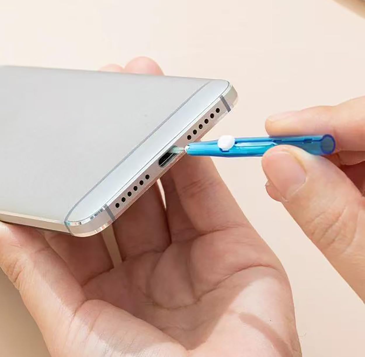 Selfdefine 5pcs 17 Cell Phone Cleaning Kit Dual Side Multifunction Tools Anti-Clogging Nylon Brushes & Hook Cleaner