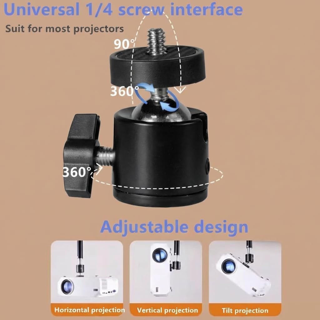 AiFeelife Adjustable Long Arm Projector Ceiling Mount Stand, Universal Desktop Overhead Camera Mount, Metal Projector