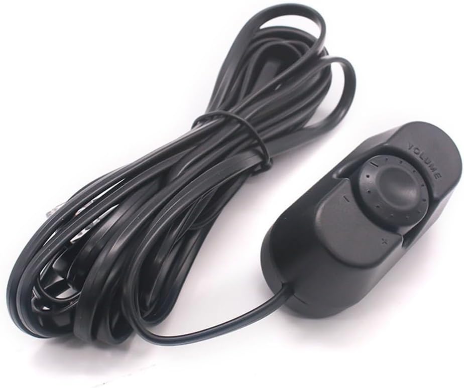 Cryspearl 13.12 Car Audio Remote Volume Adjuster Controller with PVC and Copper Wire for Easy Installation and Speaker