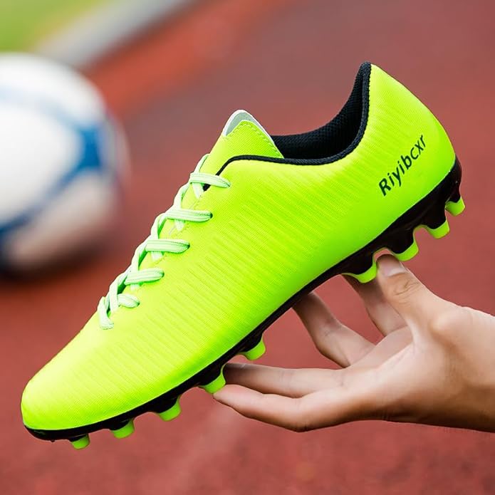 Women Soccer Cleats Lace-Up Turf Football Shoes Indoor Outdoor Low-Top Fustal Soccer Training