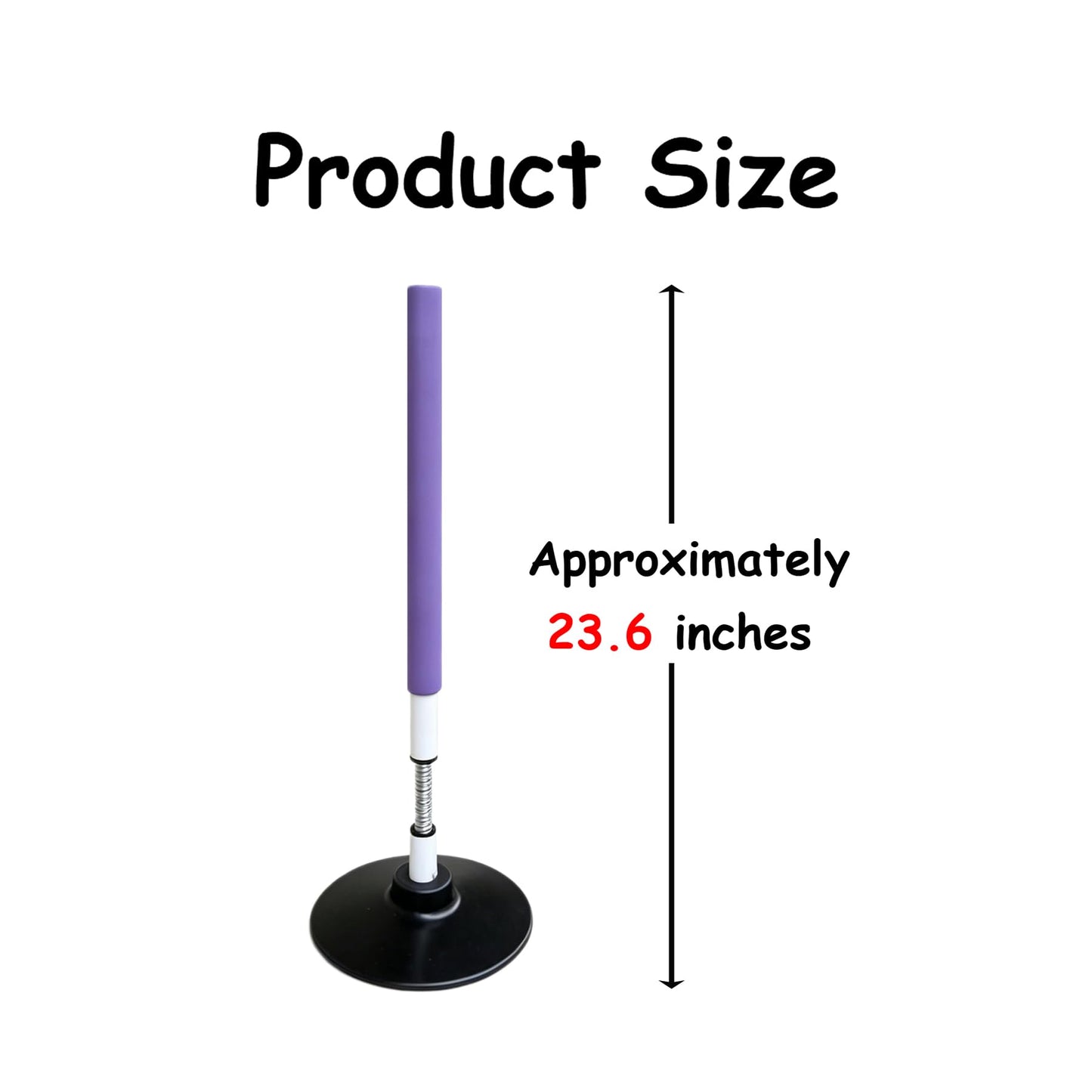 TNZMART Soccer Agility Poles Training Equipment Foam Padded Spring Loaded for Basketball Football Practice Drill Speed and Sports Gear (Purple 4, 1.9 FT)